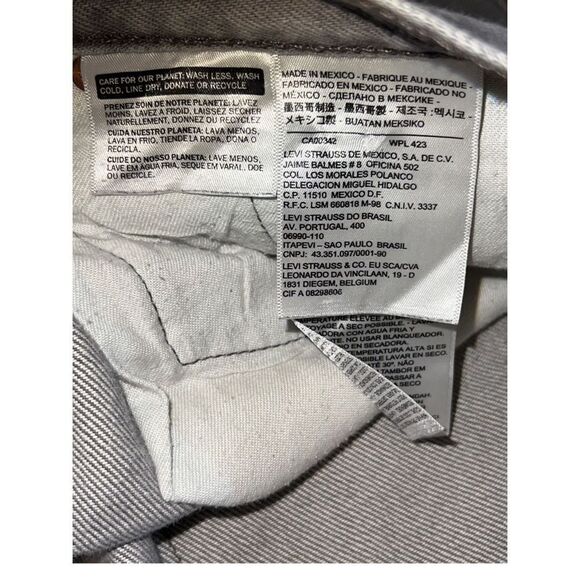 Levi’s 501 Button Fly Marbled Gray Men’s Jeans size 38/30 - Picture 5 of 11
